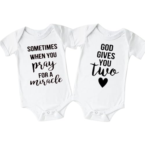 Praying For A Miracle Twin Onesie for Grandparents