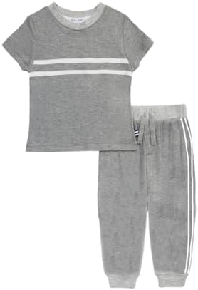 Splendid Contrast Stripe Short Sleeve Set for Babies