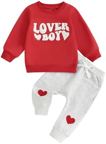 Valentines Day Toddler Boys Outfit Set