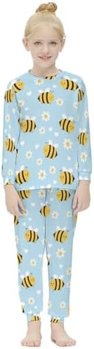 Cute Bee thermal underwear set for girls