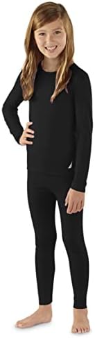 Nautica Girls Base Layer Top Bottom Long Johns Thermal Underwear Set