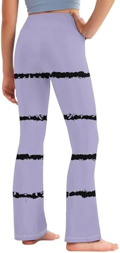 Striped Comfort Yoga Pants for Kids 2-13 High Waisted