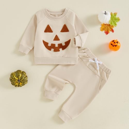 Halloween Pumpkins for Boys Trick or Treat Onesie Set