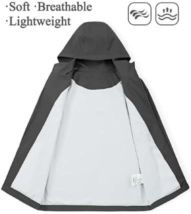 Kids Lightweight Waterproof Rain Jacket for Generous Rainy Day Protection