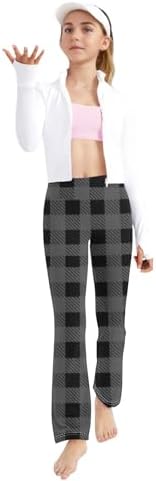 Plaid Pops Yoga Pants for Kids