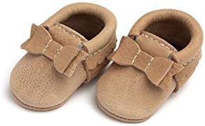 Freshly Picked Newborn Baby Girl Shoes Ballet Flat Bow Moccasins Blush