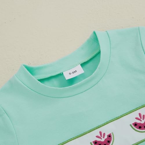 Engofs Boys Summer Shorts Sets - Trendy Toddler Outfit with Fruit Embroidery