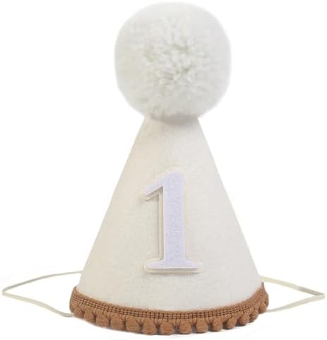 Boho 1st Birthday Hat - Conical Cap