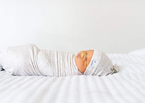 Copper Pearl Baby Beanie Stretch Top Knot