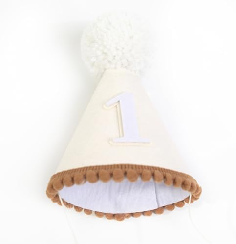 Boho 1st Birthday Hat - Conical Cap