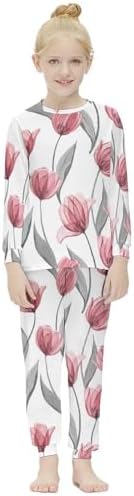 MEIKKO Pajamas Set Sunflowers Thermal