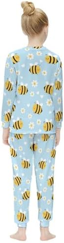 Cute Bee thermal underwear set for girls