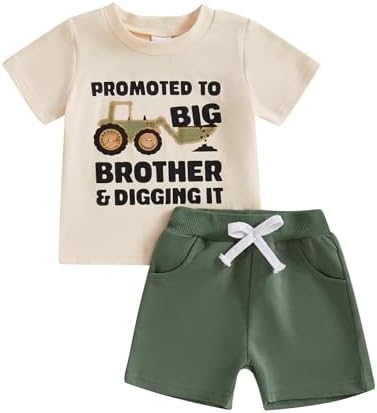 Summer Outfit Big Brother Toddler Boy Clothes