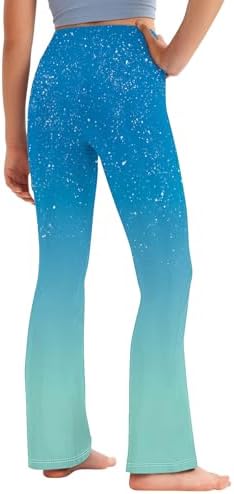 Sturdy Gradient Sequins Print Yoga Pants for Toddlers