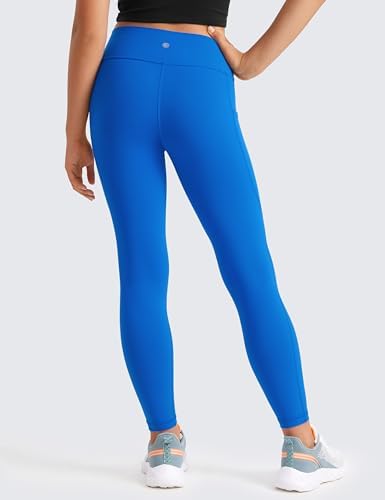 CRZ YOGA Girls Buttluxe Athletic Leggings High Waist Pocket Pleasant Workout Pants