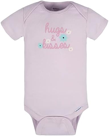 Fun Cooling Baby Onesies for Girls Purple Ivory with Applique Design