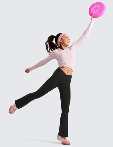 Stylish Crossed Flare Yoga Pants for Girls