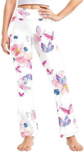 Floral Printed Straight Leg Yoga Pants for Toddler Girls