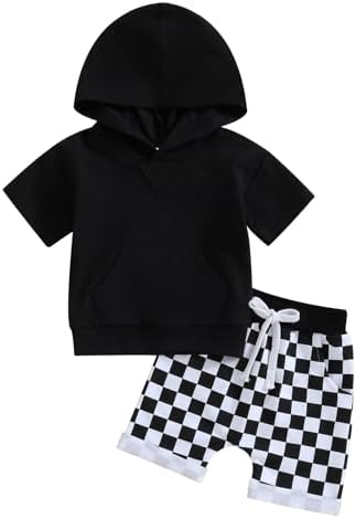 LLow_FD short setPlaid Hooded TopShorts Summer Outfit