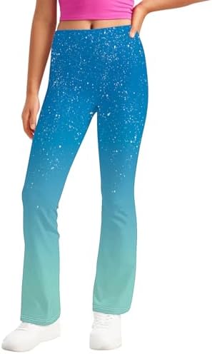 Sturdy Gradient Sequins Print Yoga Pants for Toddlers