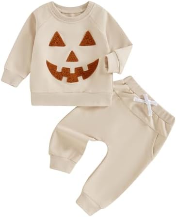 Halloween Pumpkins for Boys Trick or Treat Onesie Set