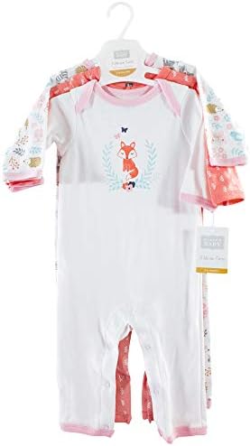 Hudson Baby Cotton Coveralls for Baby Girls