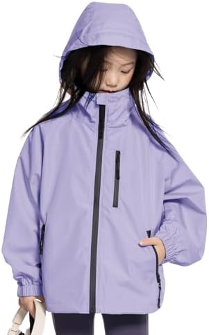Rolanko Girls Waterproof Hoodie Outdoorsy Design