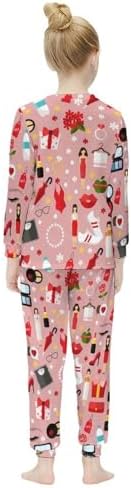 Girls Thermal Underwear Set Kids Long Johns Lined Base Layer
