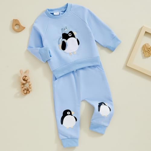Adorable Penguin Embroidered Childs Perfect Fit