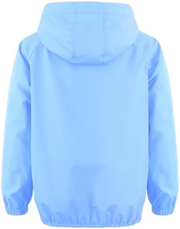 Quick-Dry Half-Zip Rain Jacket for Kids