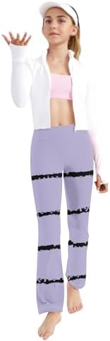 Striped Comfort Yoga Pants for Kids 2-13 High Waisted