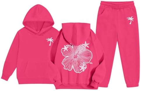 Adorable Flower Print Kids Outfit