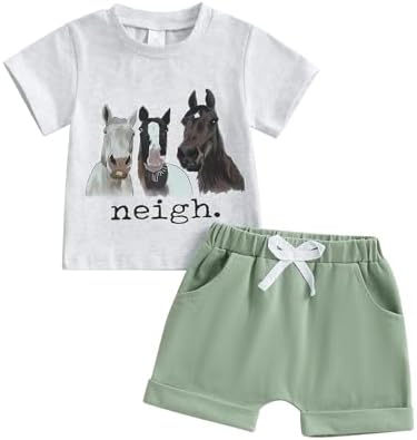 WZTYYDS Toddler Boys Animal Print Summer Outfits