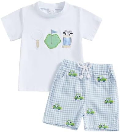 Xiaodricee Toddler Boys Golf Outfit Set