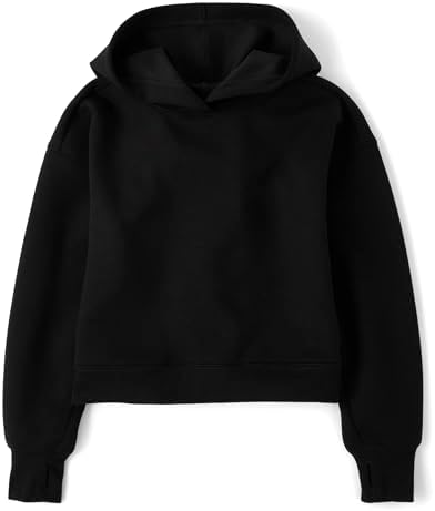 Comfortable Stylish The Childrens Place Girls Active Long Sleeve Hooded Sweatshirt