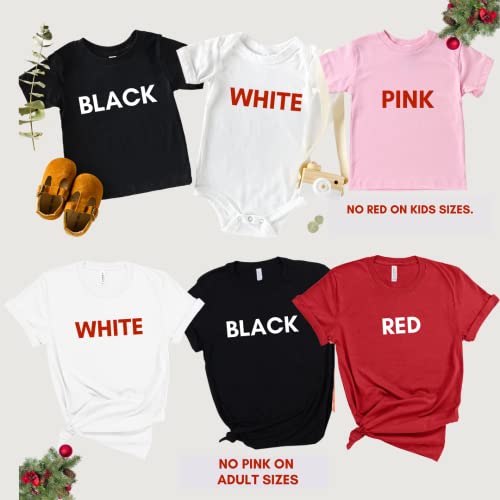 Handmade Christmas Matching Mommy Me Shirts Held in TX USA for 2021