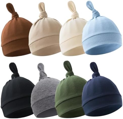 BEoffer 8-Piece Baby Newborn Hats Set
