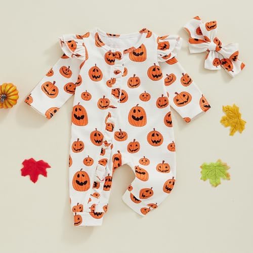Possibly Spooky Halloween Romper for Baby Girl