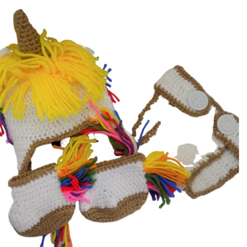 Forever Fireweed Baby Crochet Unicorn Photo Prop Hat Box
