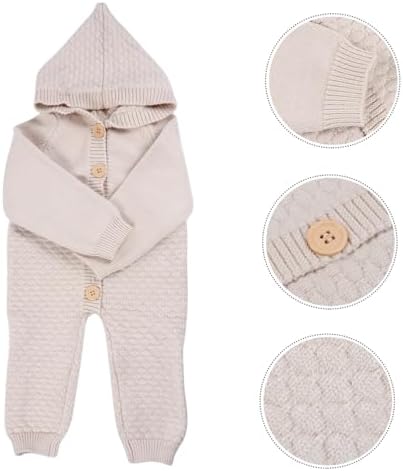 PartyKindom Cozy Knitted Romper for Newborns