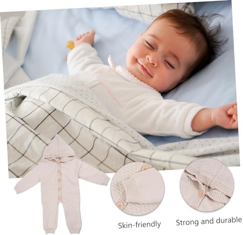 PartyKindom Cozy Knitted Romper for Newborns