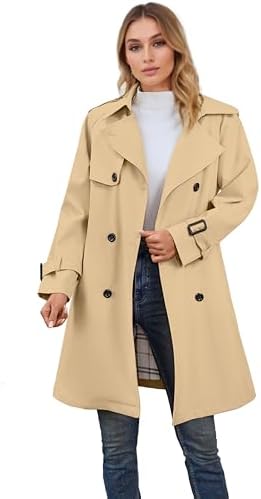 Betusline Waterproof Hooded Rain Jacket Women Perfect for the Rain