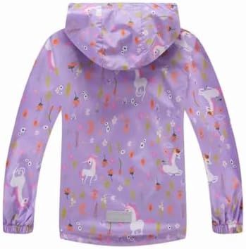 Kids Lightweight Water-Resistant Rain Jackets for Outdoor Use