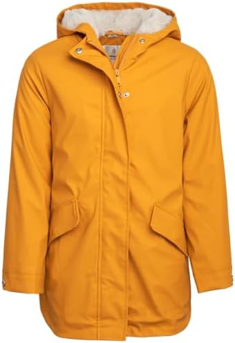 Stylish Girls Sherpa Waterproof Rain Jacket for Outdoor Adventures