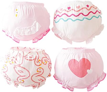 4-Piece Baby Girls Ruffle Undies