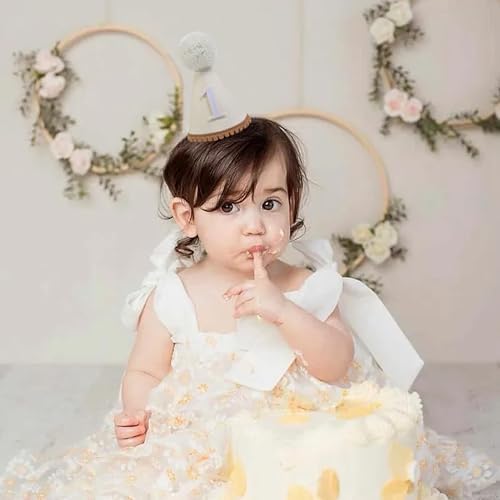 Boho 1st Birthday Hat - Conical Cap