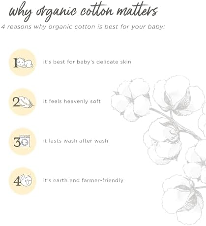 No-Scratch Organic Cotton Mittens for Babies