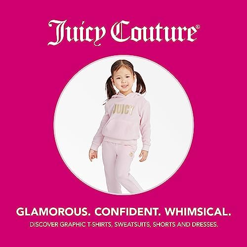 Juicy Couture Girls Plush Velour Jogger withLogo