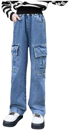 Generic Red Flared Jeans for Girls