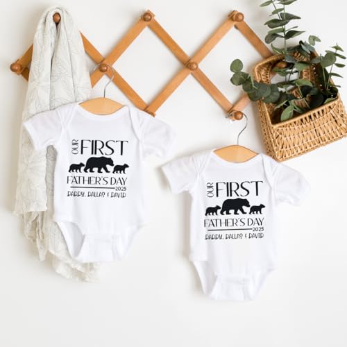 First Fathers Day Shirts for New Dad Baby